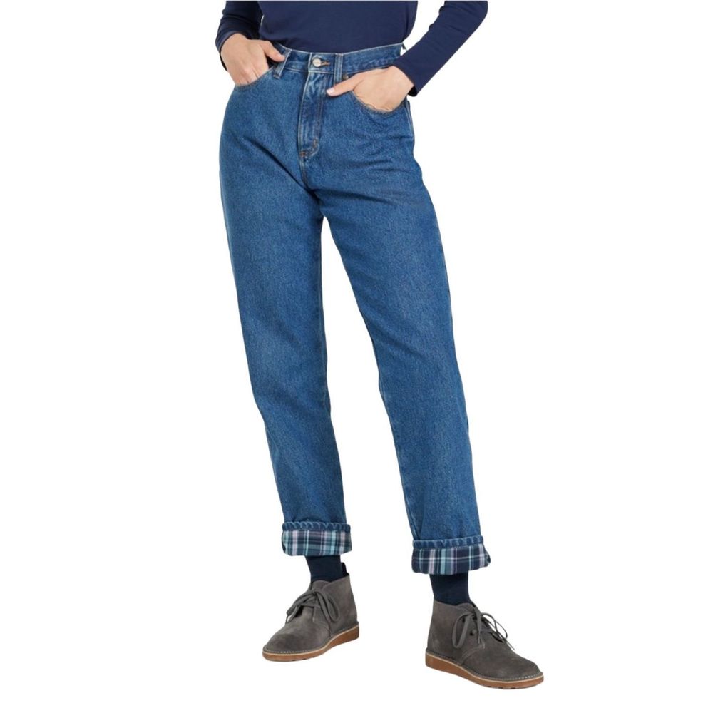 L.L. Bean Classic Fit Flannel Lined Jeans Size 16